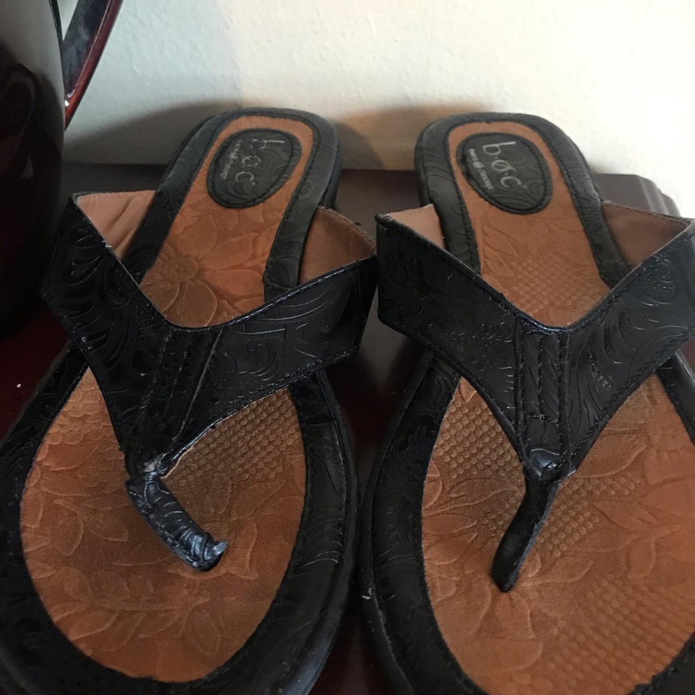 Black BOC Sandals, 8M